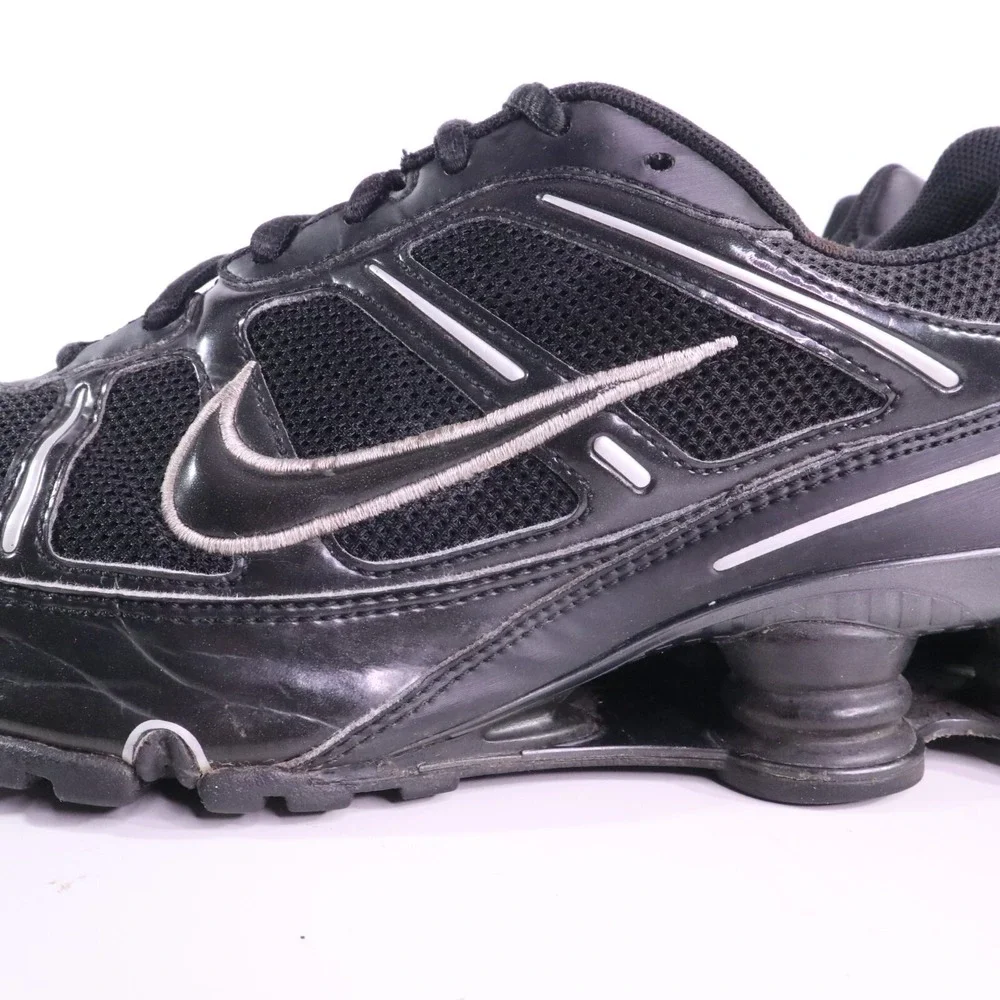 Nike Shox Turbo Black/Metallic Silver 331151-001 Mens Running Shoe Size 10